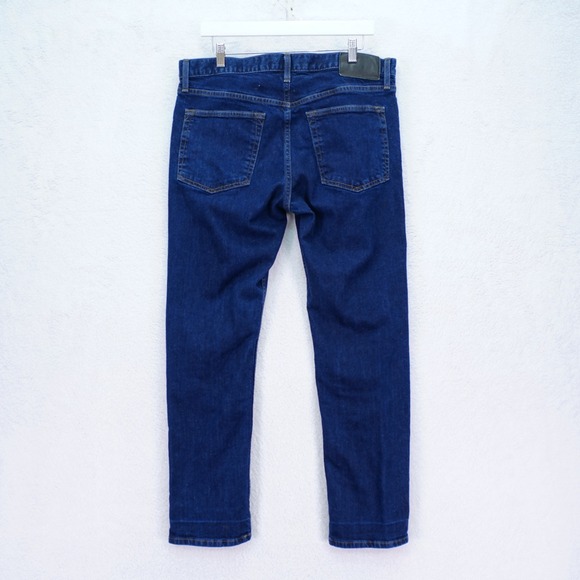 Eddie‎ Bauer Slim Specially Dyed Blue Denim Selvedged Jeans 35 / 30 Mid Rise - Picture 6 of 12